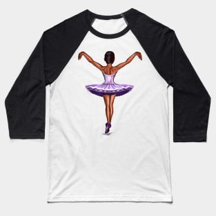 Ballet - African American ballerina 002 - brown skin ballerina dancing Baseball T-Shirt